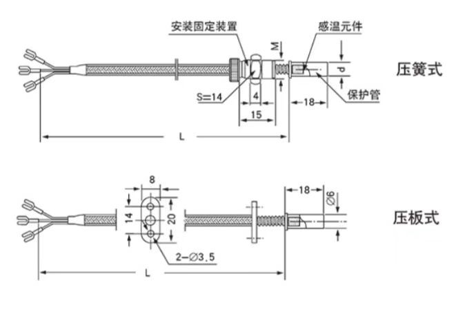 特殊裝配式熱電偶